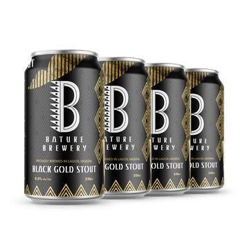 Bature Brewery: Black Gold Stout 4 cans