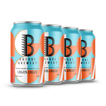 Bature Brewery: Lagos Lager 4 cans