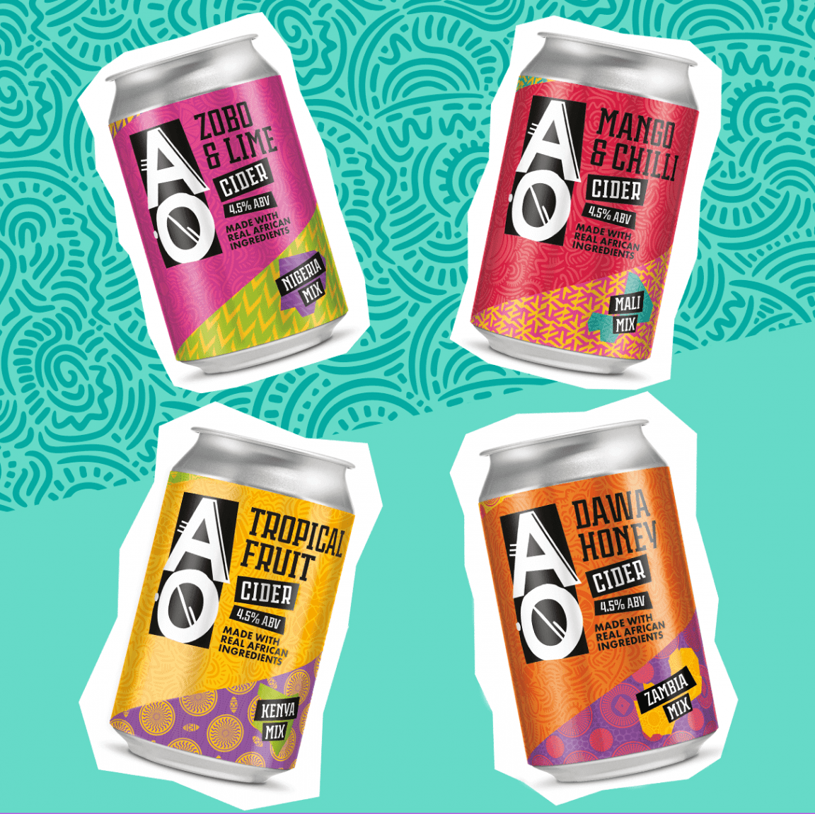 African Originals - All flavour mix pack (4 cans) – Value Africa